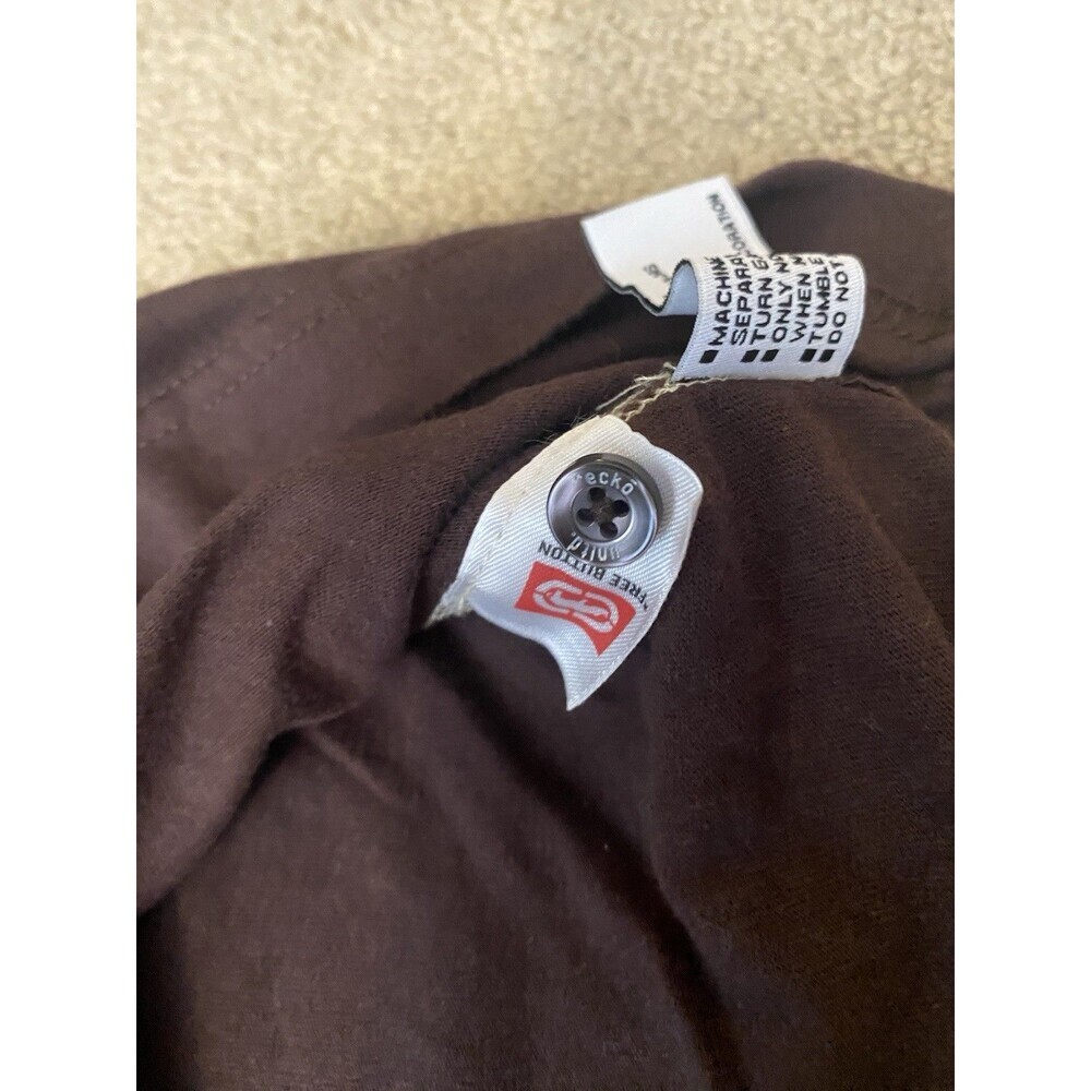 Ecko Unlimited Vintage Y2K Graphic Polo Shirt Chocolate Brown Size Large - Picture 8 of 16